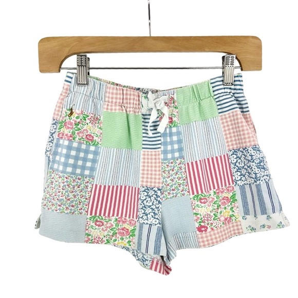 Polo Ralph Lauren Other - Polo Ralph Lauren‎ Girls Shorts Pony Logo Patchwork Floral Stripe Gingham Size L